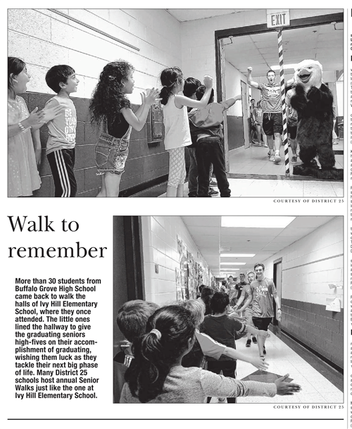 This is a Daily Herald article highlighting the Senior Walk at Ivy. 